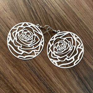 Rose earrings